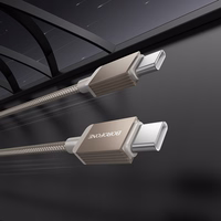 Borofone Kaabel BX120 Placer - Type C to Type C - PD 60W 1 metre kuldne