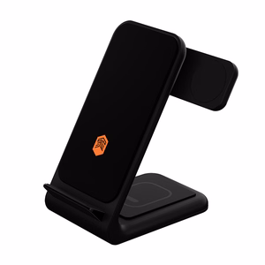 STM ChargeTree Swing 3-in-1 laadimisjaam telefonile, AirPodsile ja Apple Watchile, must