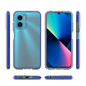 Spring Case гелевый TPU чехол с цветной рамкой для Xiaomi Redmi 10 чёрный