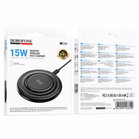 Borofone Juhtmevaba induction laadija BQ40 Crown 15W must