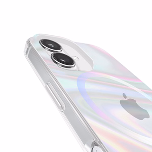Case-Mate Soap Bubble MagSafe ümbris seadmele iPhone 16, sillerdav