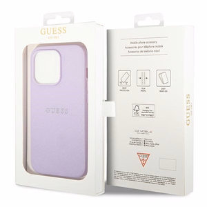 Guess Saffiano Strap Ümbris jaoks iPhone 14 Pro Max 6.7" - lilla