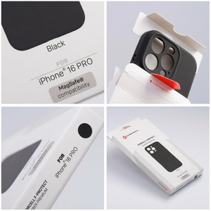 Чехол для iPhone 16 Forcell F-Protect Rubber Premium, совместимый с MagSafe, черный