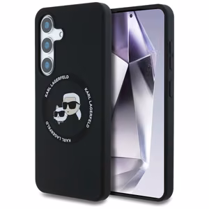 Karl Lagerfeld Silicone Double Heads And Circle MagSafe Samsung Galaxy S25 Plus ümbris must