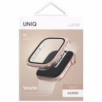 Uniq Voute Karastatud klaas Ümbris jaoks Apple Watch 10 46mm - Rose Kuldne