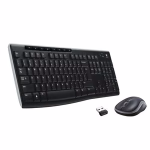 Беспроводной комплект клавиатура QWERTY + мышь Logitech MK270 чёрный