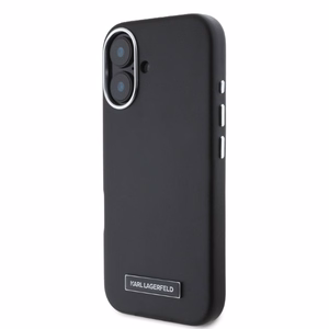 Karl Lagerfeld FW Metal Plate MagSafe iPhone 16 Ümbris - must