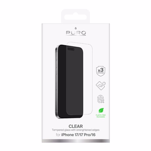 Puro Standard Karastatud klaas jaoks iPhone 17 / iPhone 17 Pro / iPhone 16