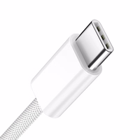 BWOO Cable USB-C - USB-C 1m 60W jaoks iPhone 15 BO-X284 valge