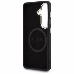 Guess case 4G Big Rhinestone Triangle Strap MagSafe for Samsung Galaxy S26 black