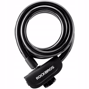 Rockbros RKS515-BK 1.1 m võtmega jalgrattalukk - must