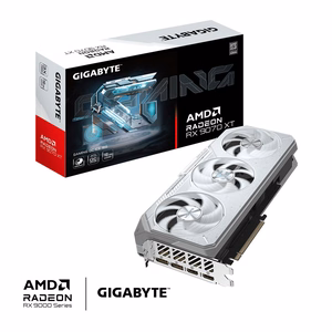 GIGABYTE Radeon RX 9070 XT GAMING OC ICE 16G Videokaart - 16GB GDDR6, 256bit, PCI-E 5.0, 3060 MHz Core Clock, 2 x DisplayPort, 2 x HDMI, GV-R907XGAMINGOCICE-16GD
