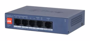 Коммутатор Dahua CS4005-4GT-36 Управляемый L2 Настольный/настенный 5xRJ-45 портов Gigabit Ethernet (10/100/1000) 5xGigabit Ethernet портов PoE 4xPoE