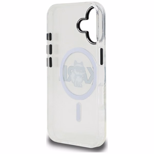 Karl Lagerfeld IML Choupette Sketch Logo MagSafe iPhone 16 Case - Clear