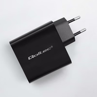 Qoltec 52381 Super Quick PD charger | 1xUSB-C | 1xUSB| 90W | 5-20V | 2.4-4.35A | must