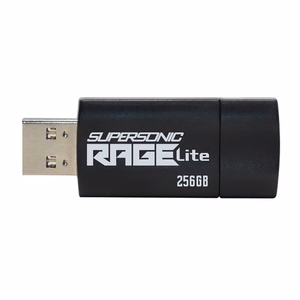 USB mälupulk PATRIOT Rage Lite 512GB 120 MB/S USB 3.2 sissetõmmatav must (PEF512GRLB32U)