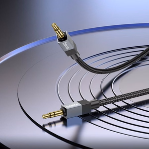 AUX kaabel Jack 3,5 mm (isane) - Jack 3,5 mm (isane) Hoco 1 m UPA32 must