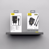 Dudao A27TCEU PD 30W GaN USB-A USB-C seinalaadija USB-C kaabliga - must