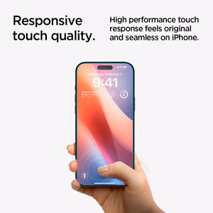 Spigen Glas.tR EzFit Privacy закалённое стекло для iPhone 15/16 с адаптером (2 шт.)