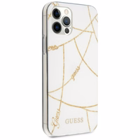 Guess kuldne Chain Collection iPhone 12 Pro Max 6.7" Ümbris - valge
