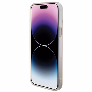 Guess IML Iridescent MagSafe ümbris jaoks iPhone 15 Pro - roosa