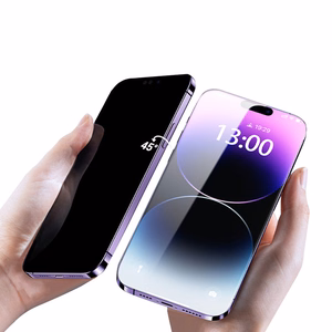 Tel Protect 10X Privacy Titanium privaatsusfiltriga karastatud kaitseklaas Apple iPhone 16 Pro / iPhone 17 telefonile