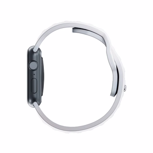 3mk silikoonrihm Apple Watchile, 38/40/41/42 mm, valge, väike suurus