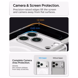 Spigen Ultra Hybrid MagSafe ümbris iPhone 18 Pro Max / 17 Pro Max jaoks, matt valge