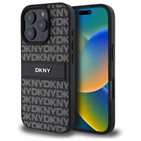 DKNY Texture Pattern Tonal Stripe iPhone 16 Pro Max Ümbris - Must