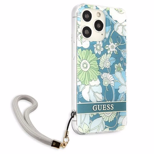 Guess GUHCP13LHFLSN iPhone 13 Pro / 13 6.1" зелёный/зелёный жёсткий чехол Flower Strap