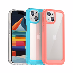 iPhone 15 Plus Outer Space Reinforced Ümbris with Flexible Frame - sinine