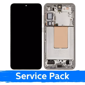 LCD-дисплей, совместимый с Samsung S926 S24 Plus, с рамкой / янтарно-желтый / (сервисный комплект) +ВКЛЮЧАЯ АККУМУЛЯТОР