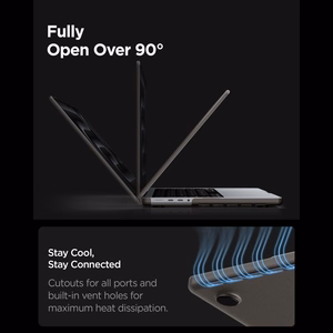 Spigen AirSkin ümbris MacBook Pro 16" 2021 / 2023 / 2024 / 2025 / 2026 jaoks – poolläbipaistev