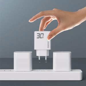 Laadija Dudao A30EUL valge 30W (1xPD / 1xQC3.0) + Type-C / Lightning kaabel