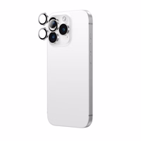AmazingThing AR Aluminum 3 Lens Glass with Camera Lens Raamiga jaoks iPhone 16 Pro / 16 Pro Max - Hõbedane