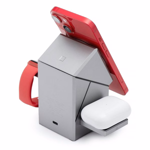 Juhtmevaba charging station Forcell 3in1 (F-06) (MagSafe) (Phone; Pods; Watch) 15W