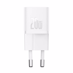 Мини сетевое зарядное устройство Baseus GaN5 20W (белое)