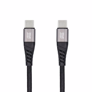 Kaabel USB C to USB C sinine Star 3A 60W PD QC4.0 with braid 1,2 m TFK-DC-003 must