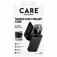 CARE by PanzerGlass Feature Tango 2in1 Wallet Ümbris MagSafe jaoks iPhone Air - Must