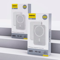 Powerbank Dudao K26S 5000mAh 20W USB-A / USB-C / MagSafe - valge