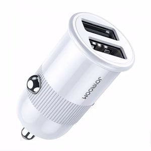 Autolaadija Joyroom C-A06 valge (2x USB / 3.1A)