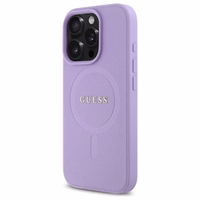 Guess Saffiano MagSafe iPhone 16 Pro Max Ümbris - Lilla