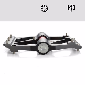 Rockbros 2020-12BBK alumiiniumist jalgratta platvormpedaalid – mustad