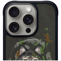 NIMMY ümbris WOLF compatible with MagSafe jaoks IPHONE 16 Pro dark hall
