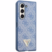 Guess 4G Triangle Strass Ümbris jaoks Samsung Galaxy Z Fold 5 - sinine