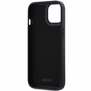 DKNY 3D Rubber Repeat Pattern ümbris jaoks iPhone 15 Plus - must