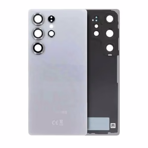 Tagakaas ühilduv Samsung S938 S25 Ultra / Titanium White Silver / (kaamera läätsega) OEM