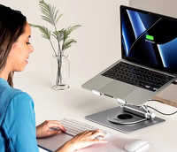 Reguleeritav sülearvuti alus + USB-C HDMI jaotur Unitek D1109B01 PD 100W