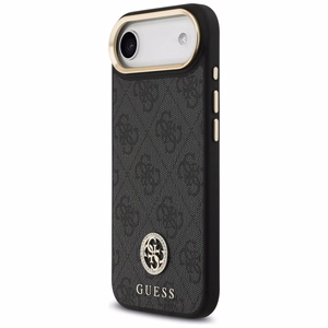 GUESS ümbris jaoks IPHONE 17 Air compatible with MagSafe GUHMP17MP4G4DCSK (PU W/ Strass Logo & Big Strap Metal Buttons) must