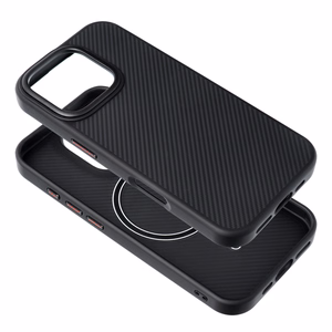 Ümbris jaoks iPhone 15 PRO MAX Carbon Elite Mag Cover compatible with MagSafe must